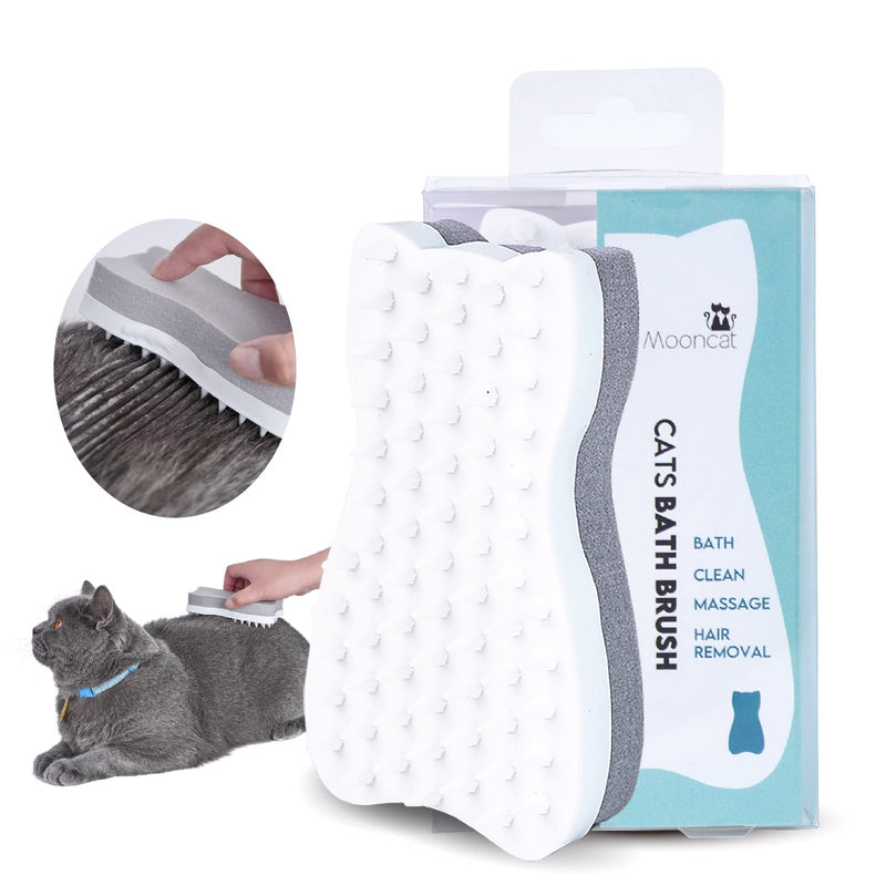 Mooncat Cat Grooming Brush - For Shedding, Long or Short Haired Cats, Removes Mats, Tangles, and Loose Fur - Massage Comb for Indoor Kittens - PawsPlanet Australia