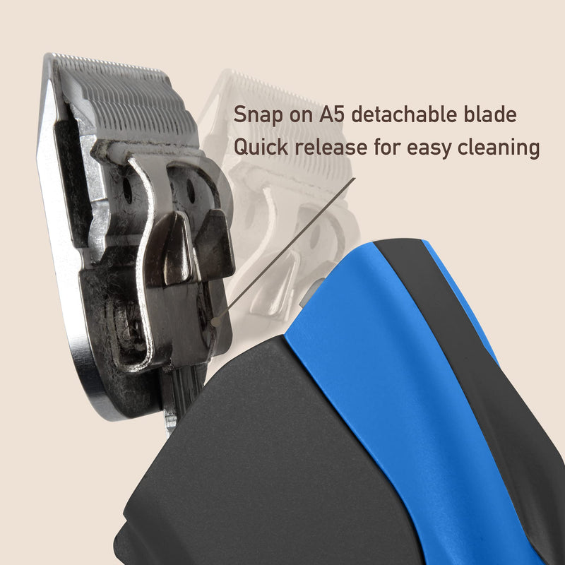 Detachable Blade - Size 3 3/4F Blade 1/2", Made of Extra Durable Japanese Steel, Compatible with Most Andis, Oster, Wahl A5 Clippers - PawsPlanet Australia