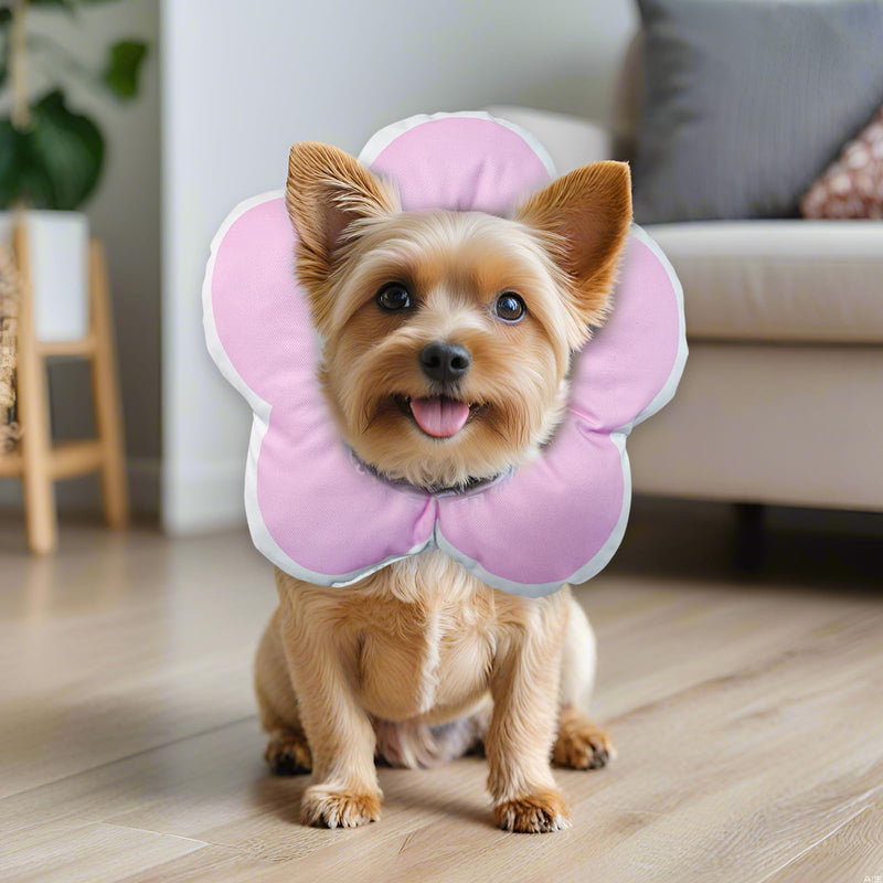 Dog Cones for Small Dogs,Comfortable Adjustable Soft Dog Cone After Surgery，Soft Protective Recovery Cone for Dogs and Cats,Washable Dog Elizabethan Collar Stop Licking Wounds (Pink, S) Pink - PawsPlanet Australia