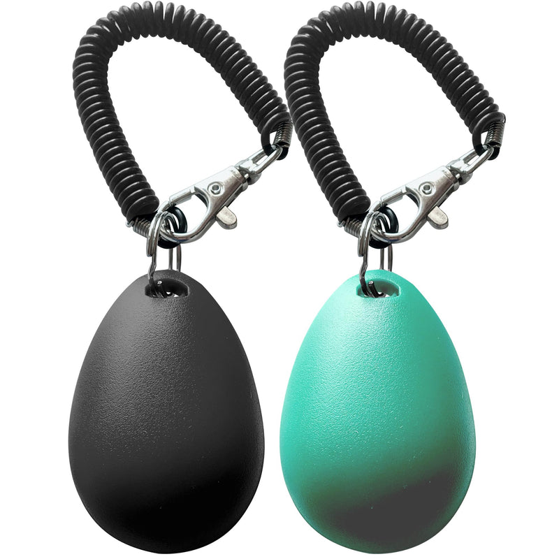 Pet Training Clicker with Wrist Strap - Dog Training Clickers (Black +Bluegreen) - PawsPlanet Australia