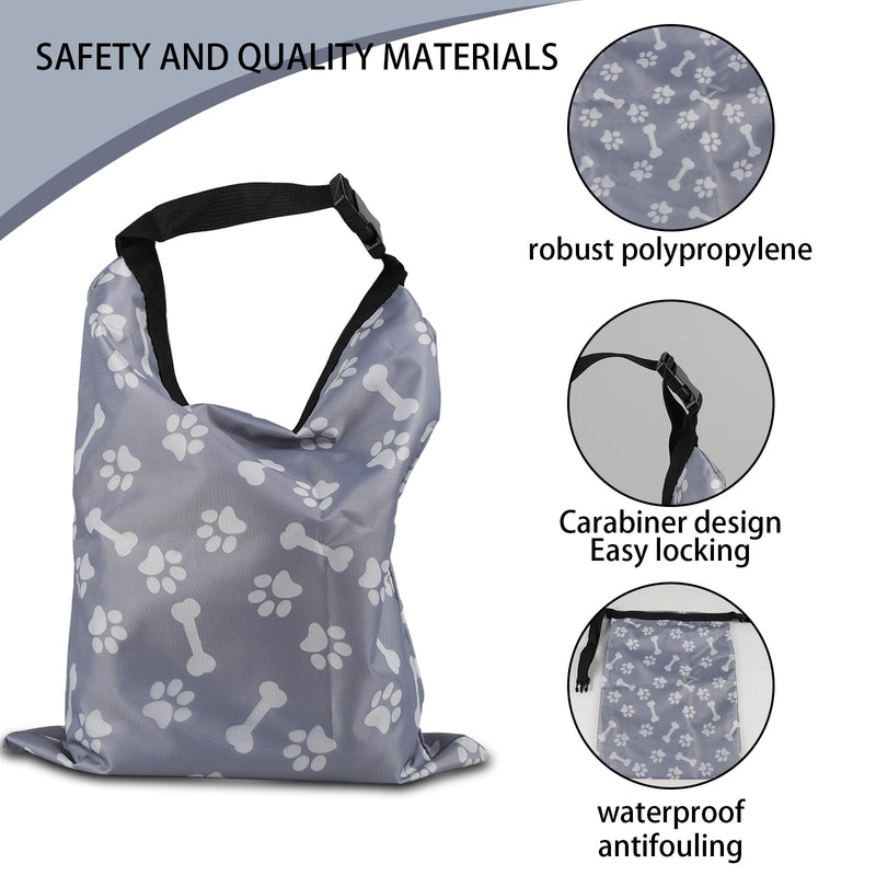 2Packs Dog Travel Bag,10 lb Dog Food Storage Container, Airtight Pet Travel Accessories, Large Capacity Dogs Food Carrier for Camping,with 1Packs Collapsible Dogs Travel Bowls,Perfect for Camping Trip A4699 - PawsPlanet Australia