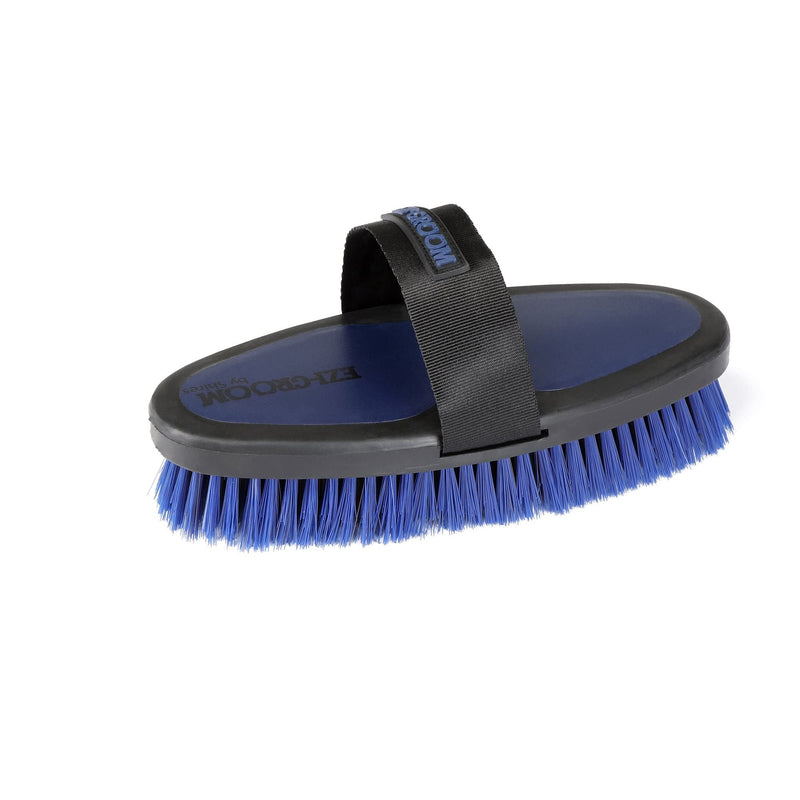 Shires Equestrian Ezi-Groom Grip Horse Body Brush (Forest) - PawsPlanet Australia