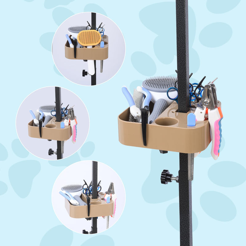TopLove Adjustable Beauty Tool Organizer For Scissors, Brushes And Combs - Fits Most Beauty Arms beige - PawsPlanet Australia