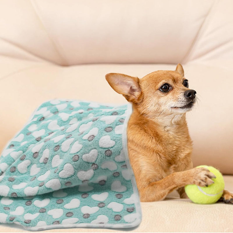 SORKUT 1 Pack 6 Dog Blankets Puppy Blanket Super Soft Fluffy Small Fleece for Pet Blanket for Small Dogs Cat,Medium (29"x20") 6 Pack Star Love Bone Series Medium(29"x20") - PawsPlanet Australia