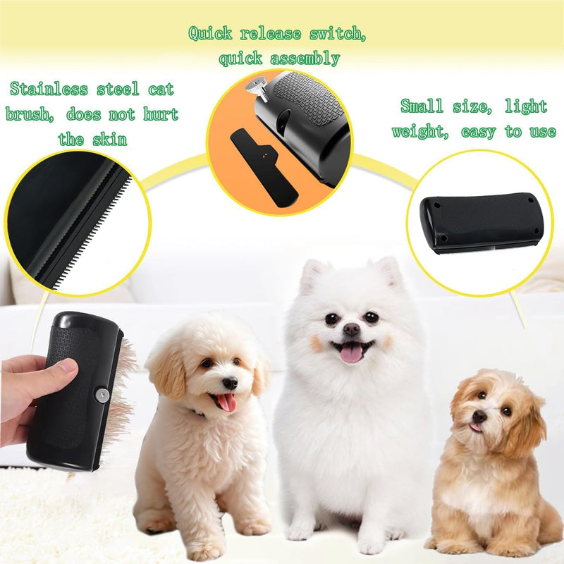 Deshedding Dog Brus,2025 New Deshedding Brush for Dogs, Cats & Horses, Pet Hair Remover Comb,Easy Hair Removal for Pets (Black) - PawsPlanet Australia