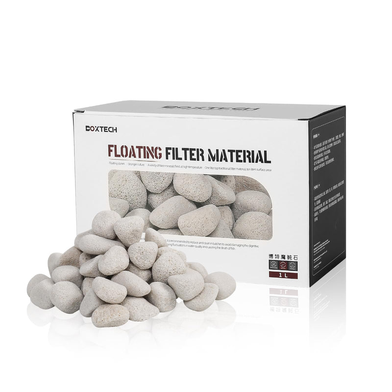 UPETTOOLS Aquarium Biological Filter Media, 1.2 Inch Floating Ceramic Bio Media with Porous Massive Surface Area for Freshwater and Saltwater Fish Tank - PawsPlanet Australia