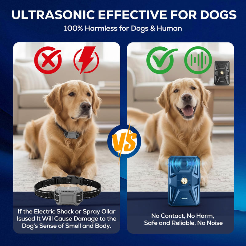 Anti Barking Devices, Auto Ultrasonic Dog Bark Deterrent Devices Long Range 50ft, 3 Modes Rechargeable Bark Box Barking Control Devices, Effective Stop Barking Dog Devices Indoor/Outdoor Training - PawsPlanet Australia
