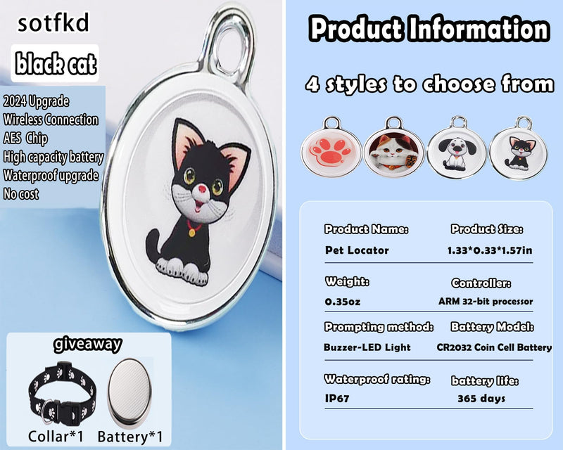 Cat Tracke Collar-Cat GPS Tracker-GPS Tracker for Cats-Pet Tracker for Cats| Android and iOS Universal | No Monthly Fee | Waterproof | Works with Any Collar - PawsPlanet Australia