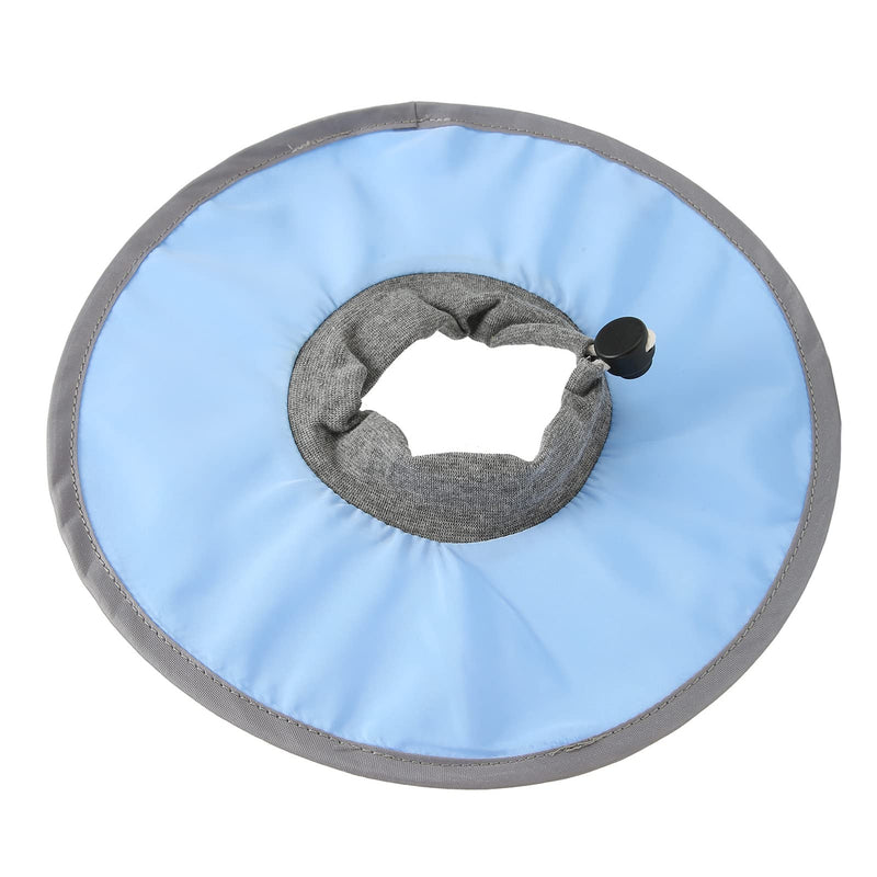 Cat Recovery Collar, Pet Cone Collar Cat Cone Collar Pet Elizabeth Collar Polyester Fasteners Collar for Cat Puppy (M) M Light Blue - PawsPlanet Australia