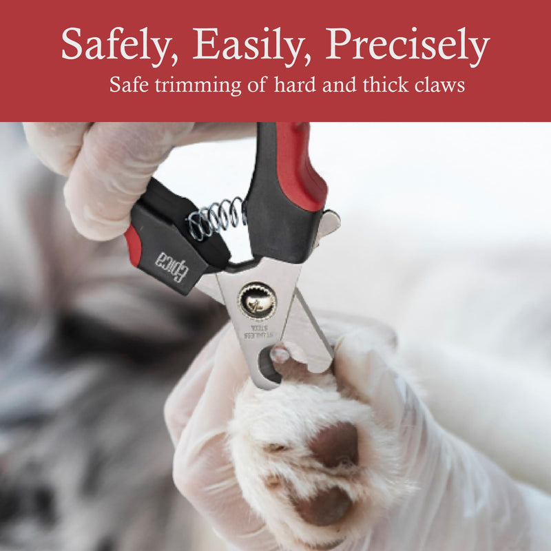 Epica Professional Dog Nail Clipper - Dog Nail Trimmer for Large Dogs - Easy and Safe Pets Grooming Clippers - Cat Claw Trimmer with Safety Guard (Large) - PawsPlanet Australia