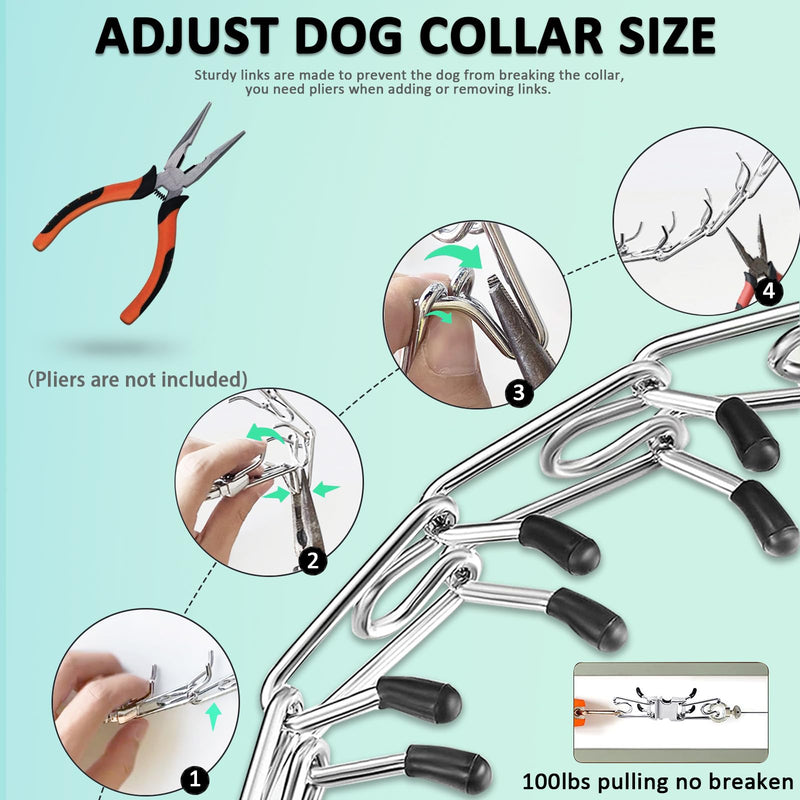 Dog Collar with Quick Release Buckle for Small Medium Large Dogs (S(14-17" Neck, 2.25mm)) S(14-17" Neck, 2.25mm) - PawsPlanet Australia