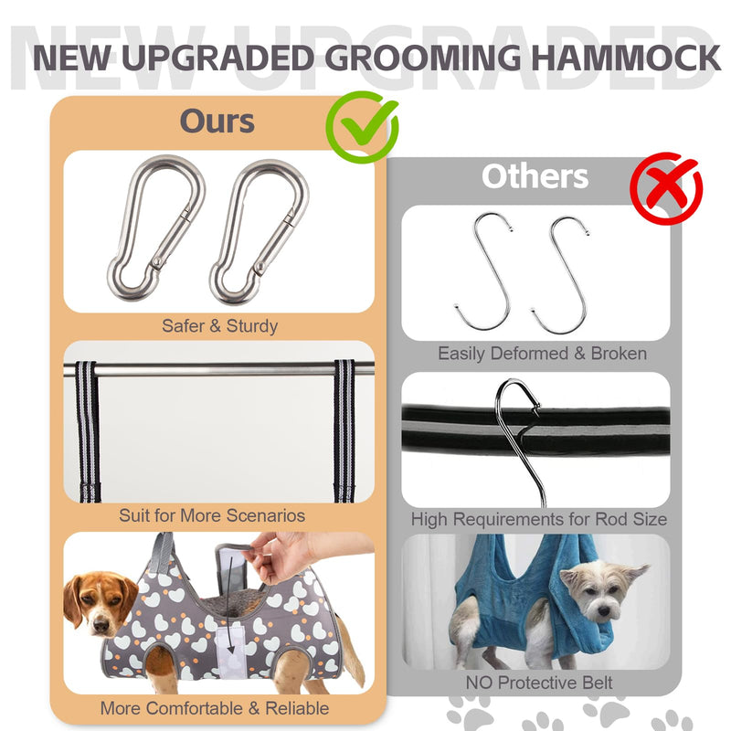 Dog Grooming Hammock Harness for Medium Dogs Nail Trimming, Dog Sling for Cutting Nails, Dog Hanging Holder Hanger for Clipping Nails with Nail Clippers, Nail File M for Medium Dogs 55LB - PawsPlanet Australia