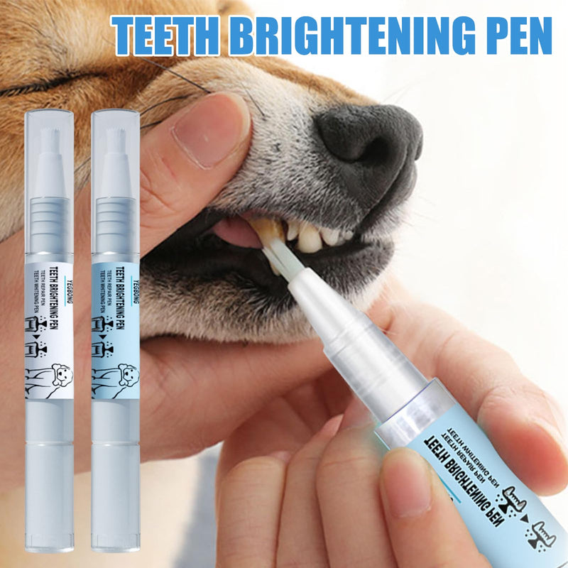 Pet Toothbrush Pen Pet Oral Repair Gel Pen for Dogs Tartar Remover Dog Suitable Improvement of Bad Breath and for Removing Tartar in Pets Pack of 4