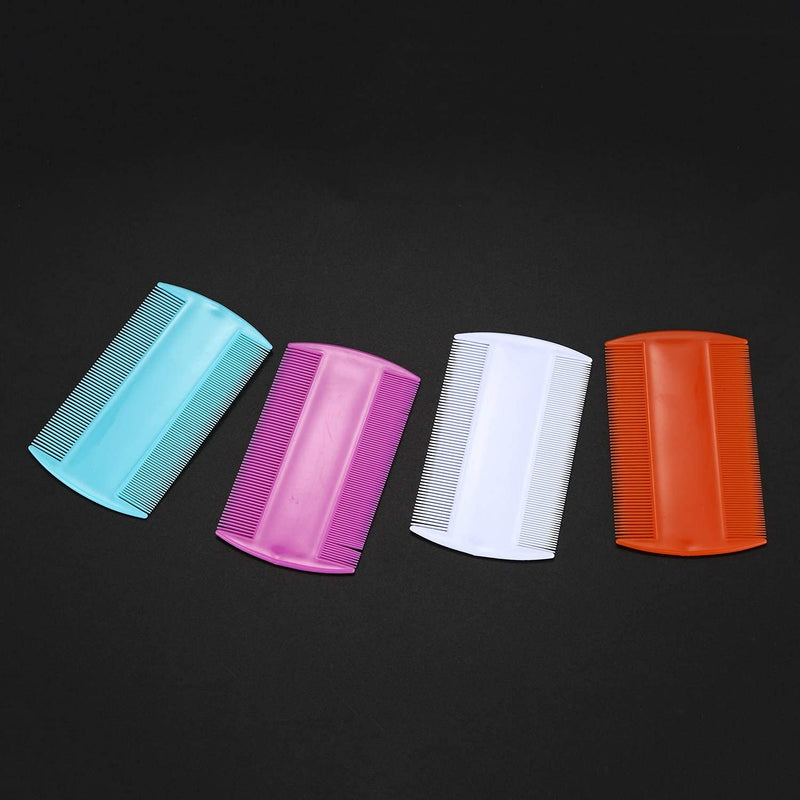4Pcs Lice Combs, Double sided Pet Combs, Cat Dog Pet Grooming Fine Tooth Hair,Pet Grooming Dandruff Removal for Cats Dogs Puppy,Grooming - PawsPlanet Australia