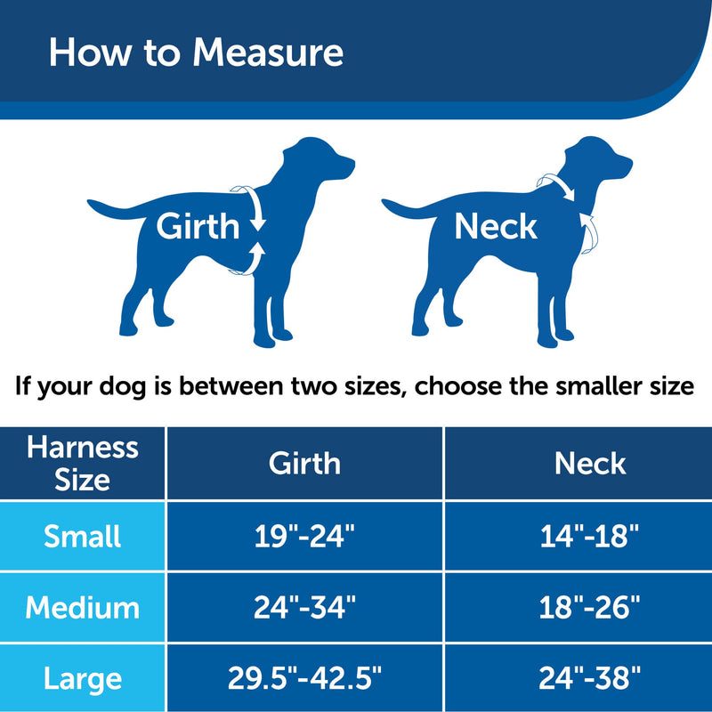 PetSafe 3 in 1 Harness with Two Point Control Leash - No-Pull Harness - Medium - Black - Adjustable Medium (Pack of 1)