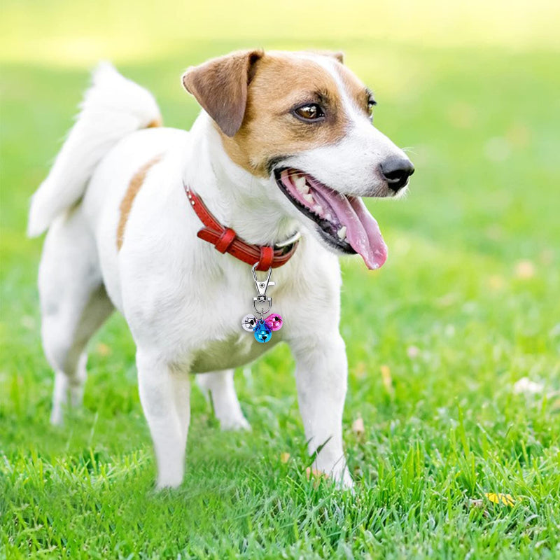 Cat Collar Bells Loud Dog Bell Training Charm Pendants for Pet Puppy Kitty Necklace Collar 10 PCS Colorful - PawsPlanet Australia