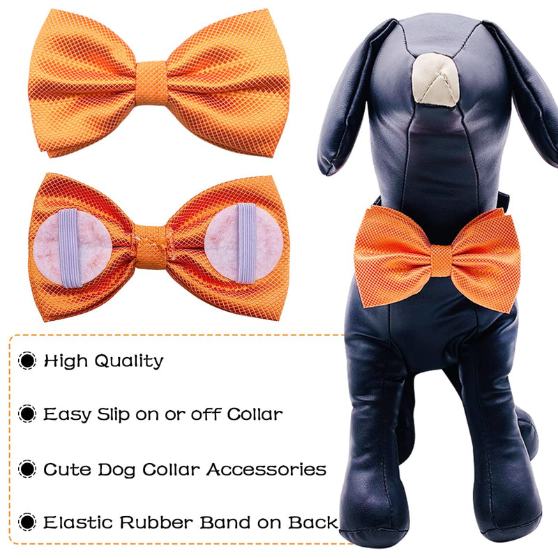 PET SHOW 10pcs 2.5”X4.5” Large Dogs Collar Attachment Bow Ties Embellishment Girls Boys Medium Dog Puppies Cats Collar Charms Accessories Bulk Slides Bowties for Birthday Wedding Parties 10pcs Bowties - PawsPlanet Australia