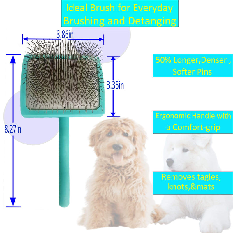 Dog Brush For Long Haired Dogs Poodles Golden Doodles,Slicker Brush Large Dog Pet Grooming Wire Brush and Deshedding - PawsPlanet Australia