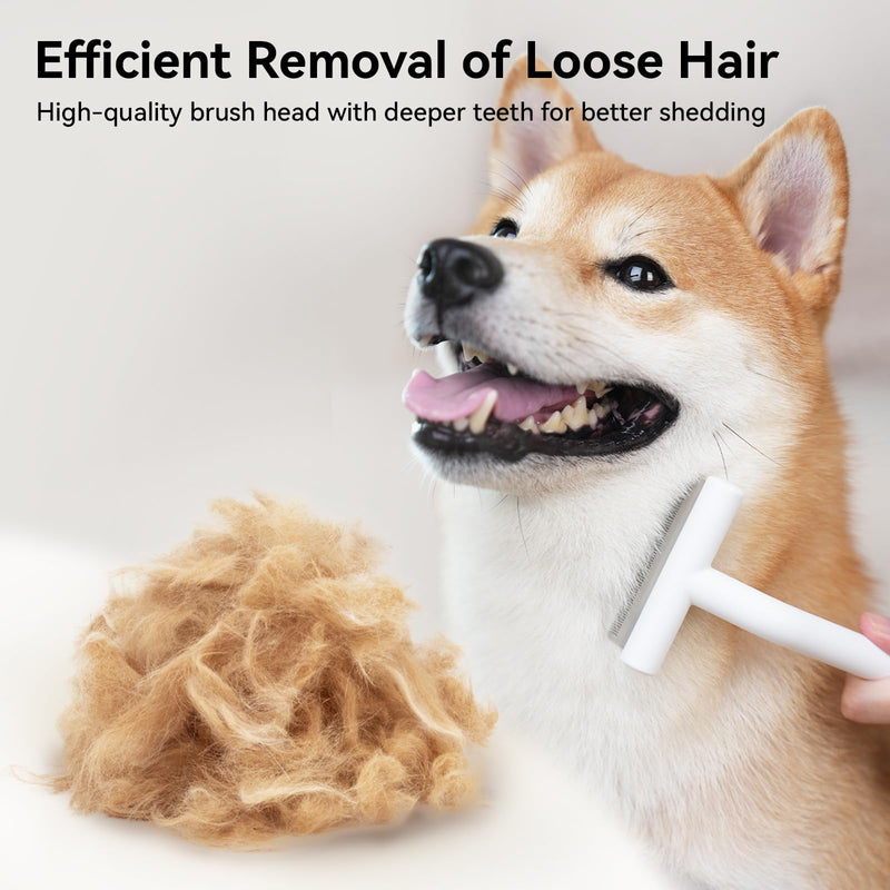 aumuca Pet Deshedding Brush with Silicone Cat Brushes for Massage - PawsPlanet Australia