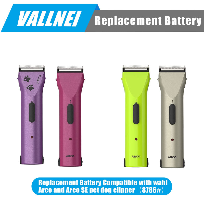 Replacement Battery Compatible with wahl Arco and Arco SE pet Dog Clipper #8786,Replacement Battery Model 0114-300/1854-7988/1854/1855（2 Count） - PawsPlanet Australia