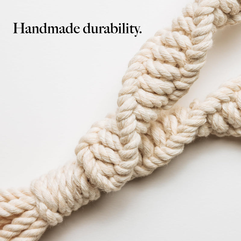 Natural, Non-Toxic Cotton Rope Toys for Small and Medium Dogs | 2-Pack | Durable & Eco-Friendly | Unique Boho Designs with Handle | Interactive Dog Toy - PawsPlanet Australia