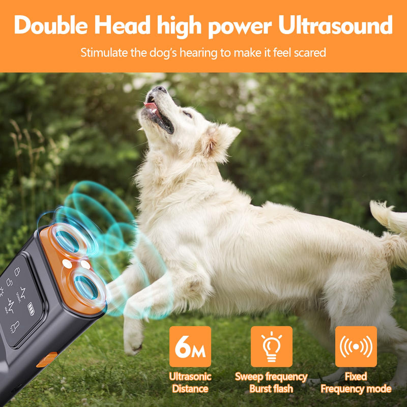 Bark Guard,Bark Guard for Dogs,Anti Barking Device for Dogs,Rechargeable Ultrasonic Dog Bark Deterrent Device with Hd Display and Led Flashlight,Stop Bad Behavior Without Yelling Or Swatting - PawsPlanet Australia