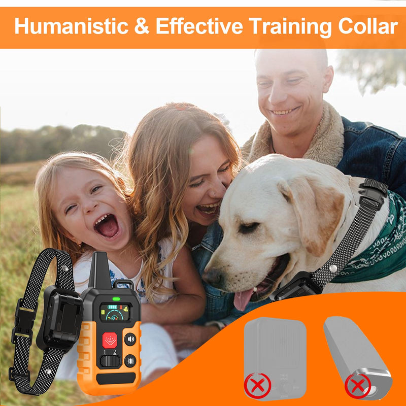 Citronella Training Collar for Dog Spray Dog Collar with Beep/Vibration/Spray 4 Mode & 6 Adjustable Sensitivities, IPX7 Waterproof Dog Collar for L/M/S Dogs Orange-QT - PawsPlanet Australia