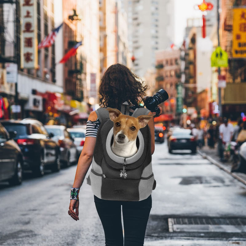 Dog Backpack Carrier Cat Carrier Pet Travel Carriers for Small Dogs and Cats Pet Travel Backpack L Black - PawsPlanet Australia