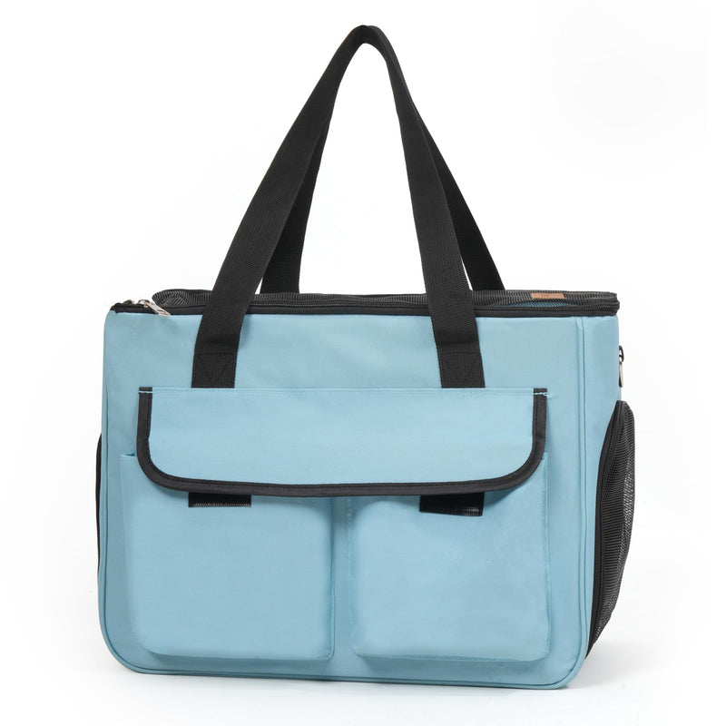 Cat & Dog Carrier for Pets Up to 15 Lbs, Airline Approved Soft-Sided Collapsible Pet Carrier for Cats & Dogs, Cat Carrier with Breathable Mesh, Padded Interior – Ideal for Car Rides, Daily Use(Blue) blue - PawsPlanet Australia