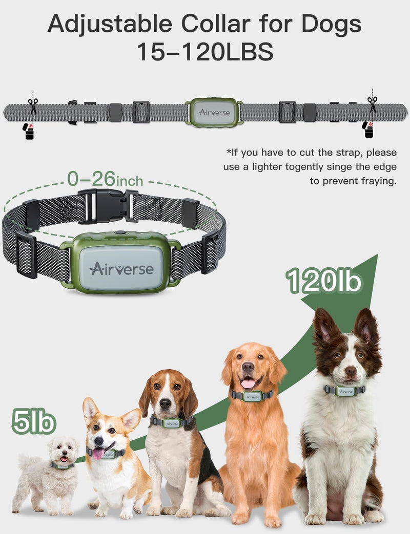 Dog Shock Collar 2 Dogs - 3300 ft Waterproof Dog Training Collar with Remote, 3 Modes Electric Dog Training Collar for All Breed Sizes,Beep/Vibration/Humane Shock (1-16 Levels) Avocado Green 2-Pack - PawsPlanet Australia