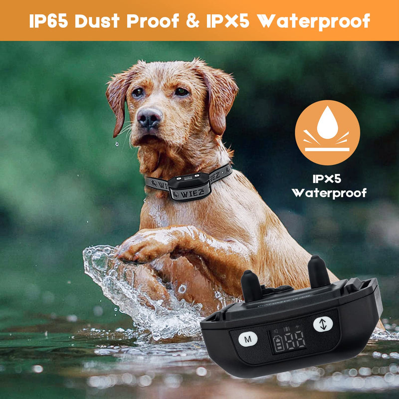 WIEZ GPS Wireless Dog Fence for Outdoor, Electric Dog Fence Collar with 3 Correction Mode, Pet Containment System for Most Dogs For 1 dog - PawsPlanet Australia
