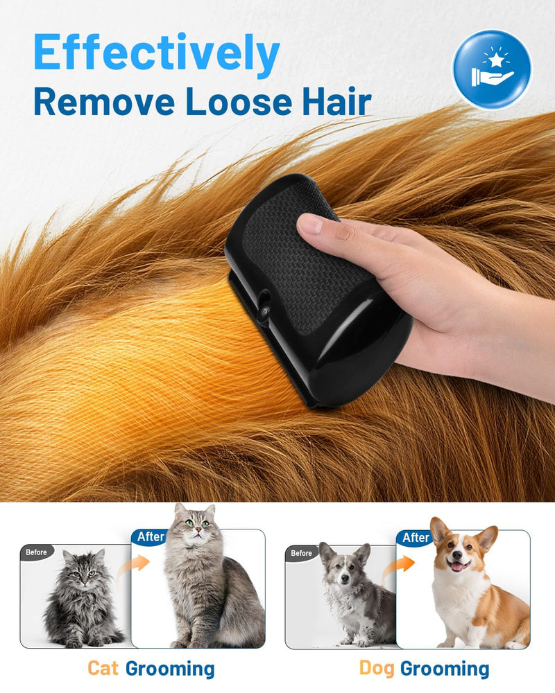 Grooming Pro Deshedding Brush, 2026 Upgraded Groomingpro Deshedding Dog Brush 2.0- Pet Hair Remover Comb, Professional Dog Brush for Shedding Short Haired and Long Haired Dogs Cats Rabbit Horse Black - PawsPlanet Australia