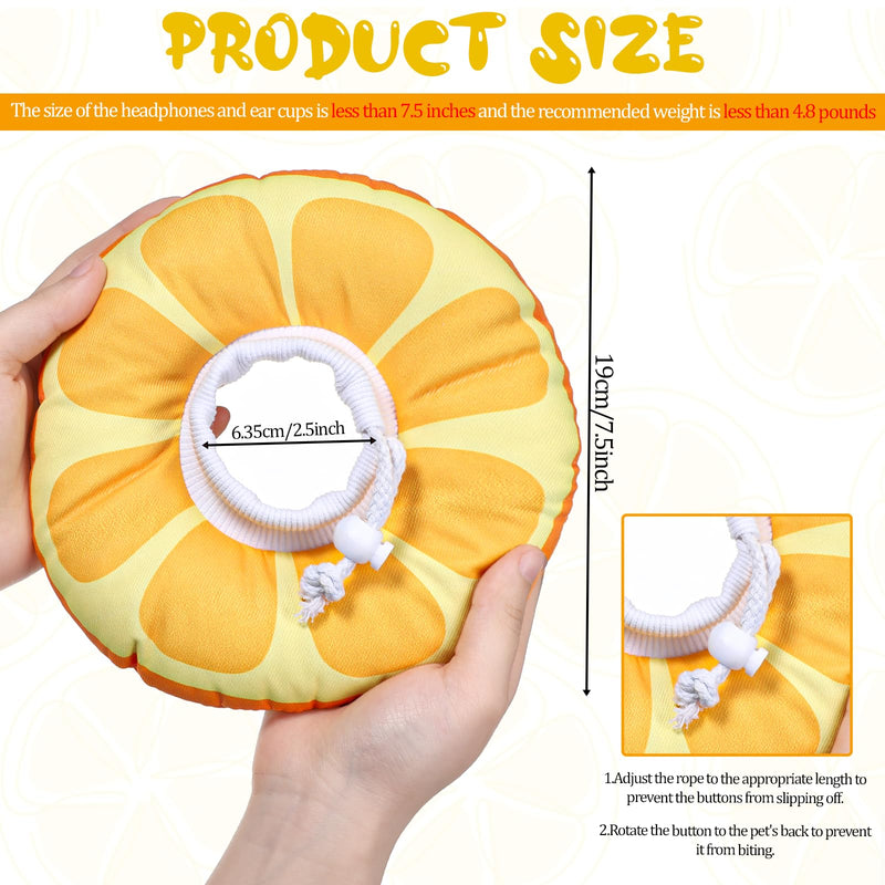 COMNICO Kitten Cones After Surgerys Small Waterproof Cones Collar Small Cats Donut Soft to Stop Licking Neck Elizabethan e Collar for Recovery (S Size Orange