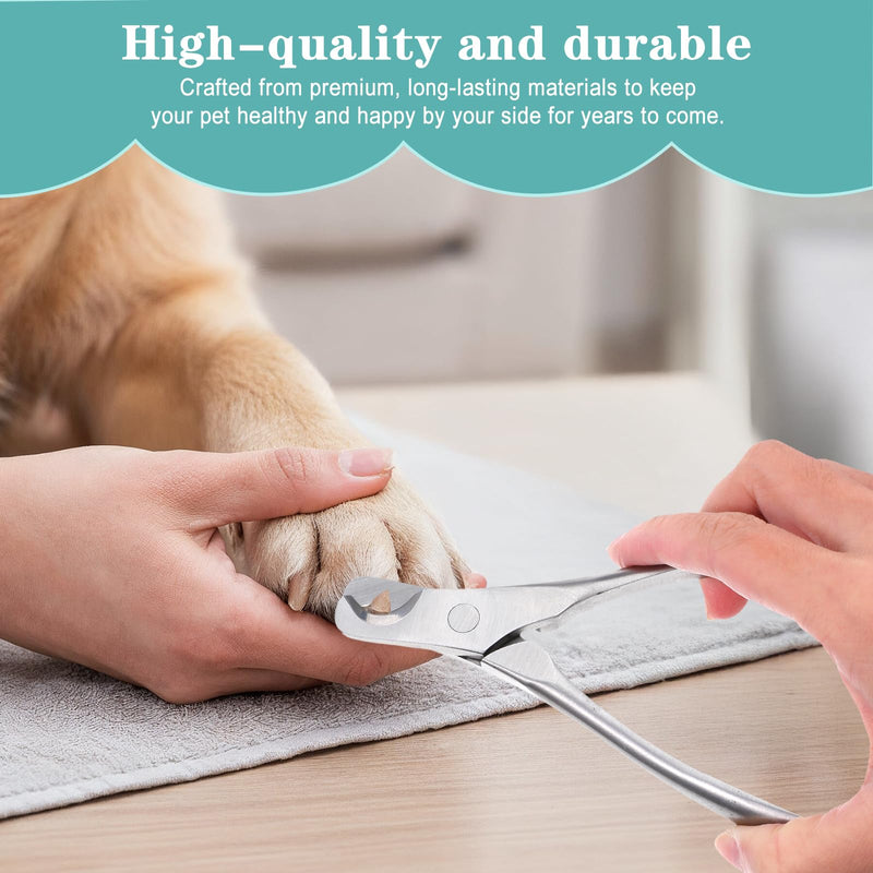 Lusofie Dog Nail Clippers - Heavy Duty Stainless Steel Cat Claw Clippers for Large, Medium, Small Dogs & Cats Nail Clipper for Dogs - PawsPlanet Australia