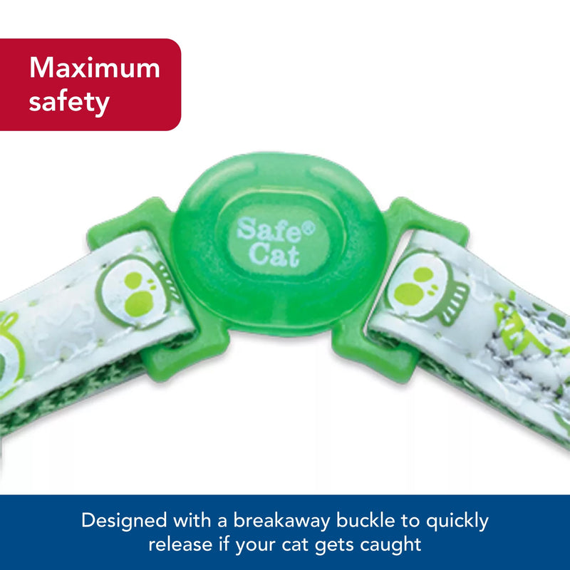 Coastal Pet - Safe Cat Glow in The Dark Adjustable Breakaway Collar - Glowing Pink Queen - 3/8" x 8"-12" 3/8" x 08"-12" (Pack of 1) - PawsPlanet Australia
