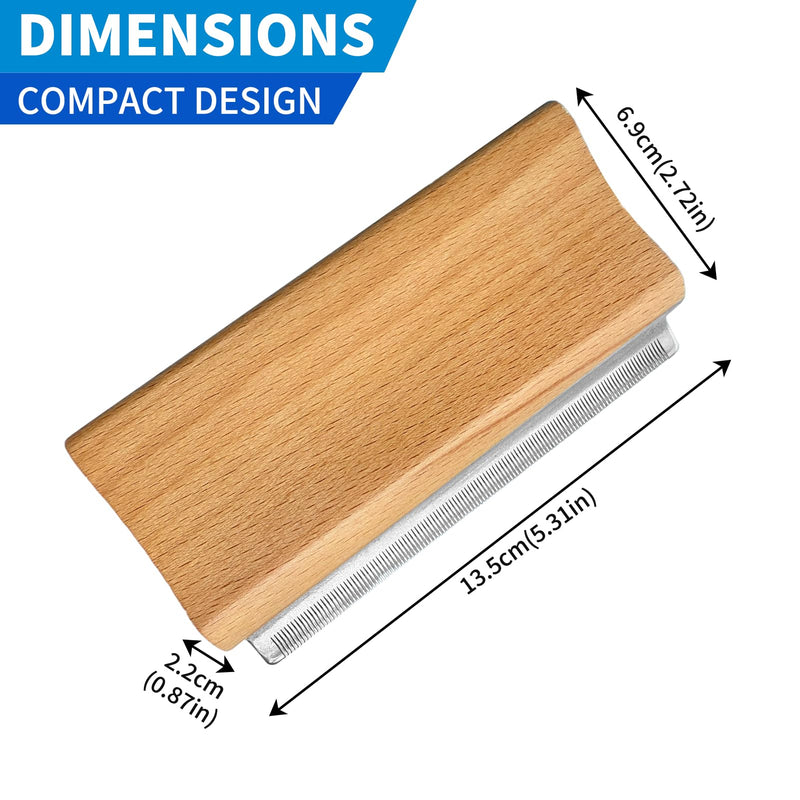 Deshedding Dog Brush – Grooming Tool for Shedding Control – Compact 13.5cm Stainless Steel Undercoat Remover for Short & Long Haired Dogs – Portable Pet Hair Tool - PawsPlanet Australia