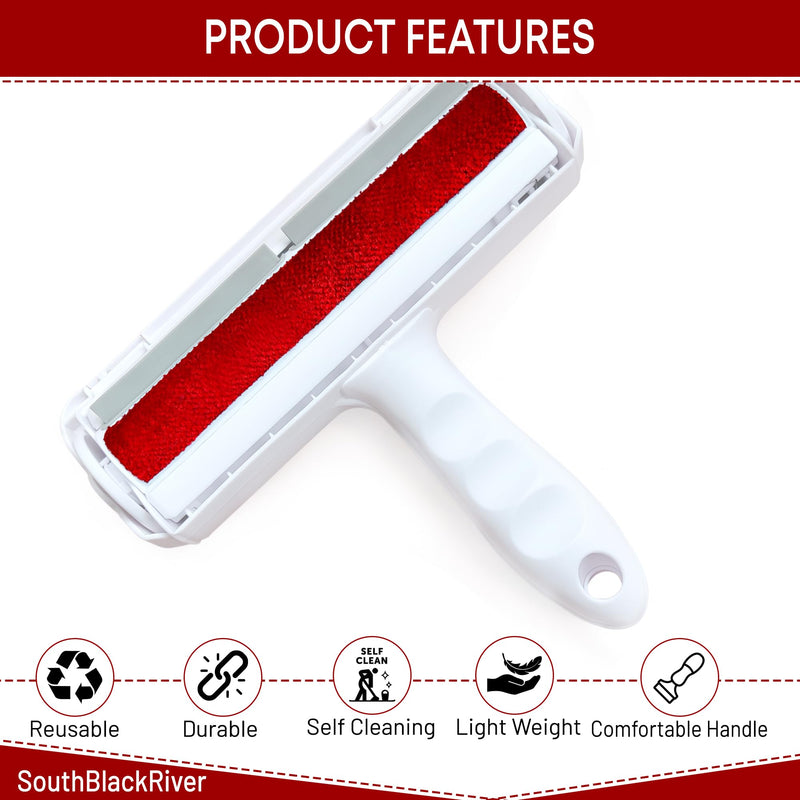 SouthBlackRiver - Pet Hair Remover - Dog Hair Removal Products - Removes Dog and Cat Hair. Pet Hair Remover For Carpet, Car Seat, Bed, Clothing, Couch. Pet Hair Remover For Furniture - PawsPlanet Australia