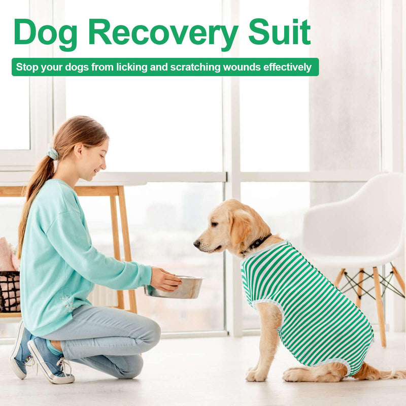 Dog Surgery Suit Female Spay Recovery Suit for Dogs, Dog Onesie Body Suits for Surgery Male Neuter, Breathable Dog Surgical Recovery Suit to Stop Licking Dog Cone Alternative for Dogs Puppy M - PawsPlanet Australia