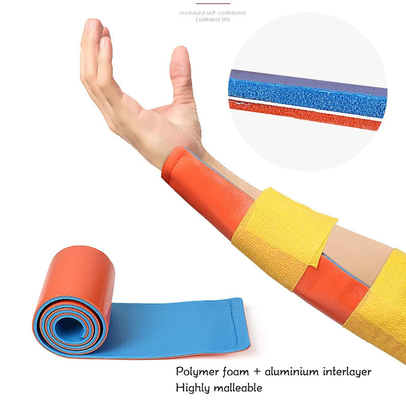First Aid Splint, Rolled Splint Universal Aluminum Splint Dog Splint Emergency Splint Brace Support Splint for Arm Leg Broken Bones Fracture(15 * 92cm)