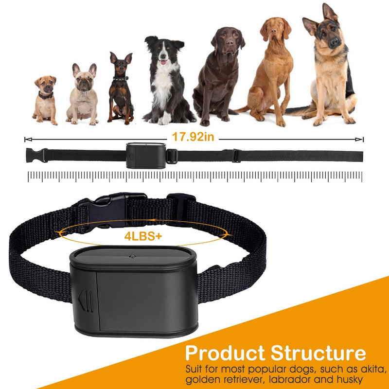 Electric Training Collar for Dogs,Waterproof Rechargeable Electronic Shock Collar with Tone/Static Shock Correction Modes,Remote Dog Training Receiver Collars Boundary Containment Fence System - PawsPlanet Australia