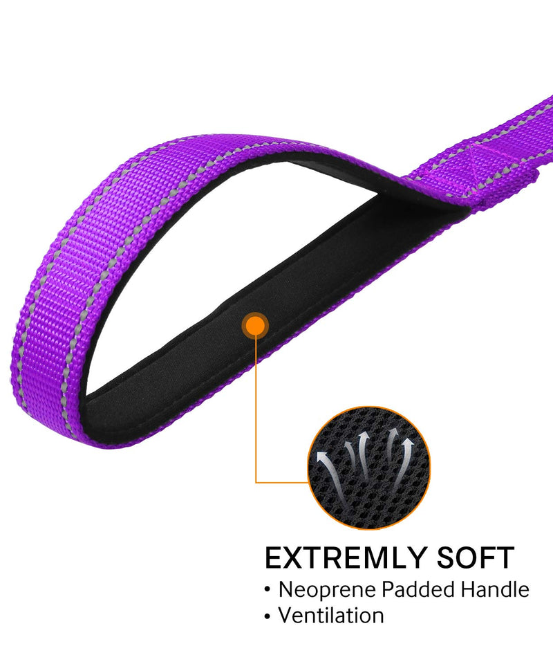 Joytale Dog Harness (Chest: 12-28"), Dog Collar and 6FT x 1" Wide Dog Leash Set, Reflective Neoprene Padded Collar and Leash, and Adjustable Soft Harness with Handle for Dogs - PawsPlanet Australia