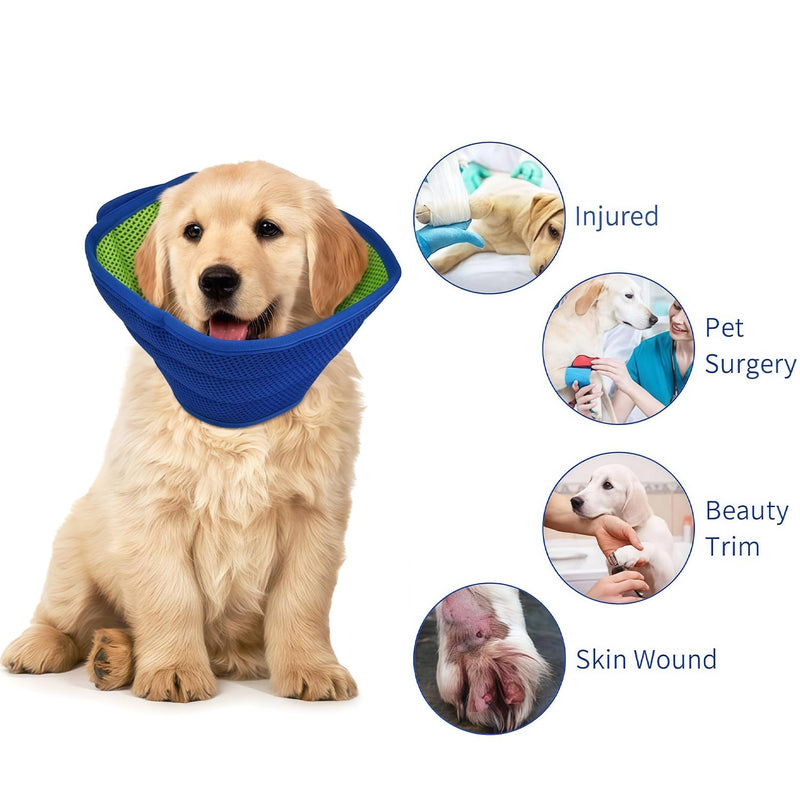 Collar for Dogs, Adjustable Protective Collar, Lightweight Cone Collars, Recovery, Elizabethan Collar for Pets (L) 2 L