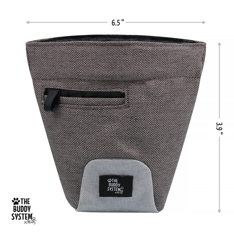 The Buddy System Buddy Bag with Belt - Waist Belt Bag with Magnetic Closure for Pet Training, Running, Walking - Pouch for Treats, Snacks, Toys, Kibble - Pack of 1 - PawsPlanet Australia