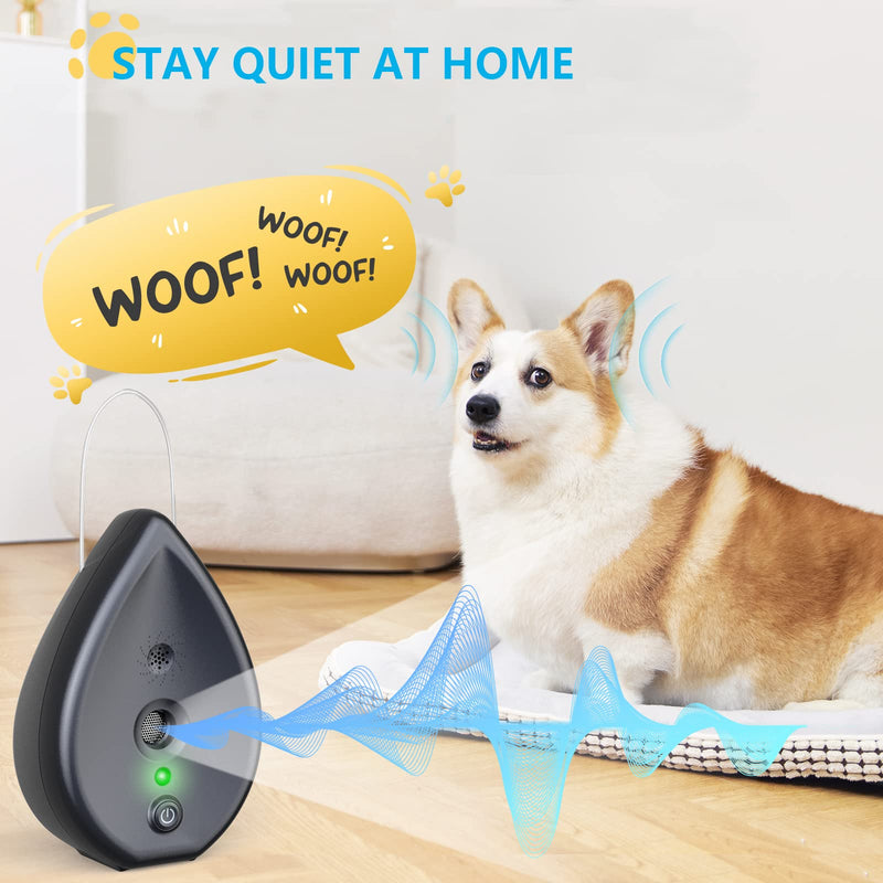 MODUS Automatic Anti Barking Device, Bark Box Ultrasonic Barking Control Device 3 Modes AI Recognition Indoor Outdoor Dog Bark Deterrent, Neighbors Dog Silencer to Stop Dogs from Barking