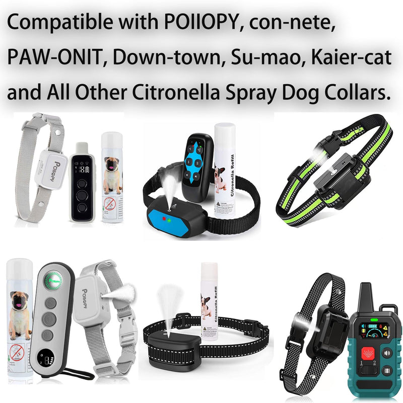 Citronella Spray Refill Can All Other Brand Citronella Spray Dog Collars, Remote Training Collars, Dog Anti-Bark Collars, Humane and Safe Spray for Pets, 90ml/Can (New Formula) 2 Pack (New Formula)