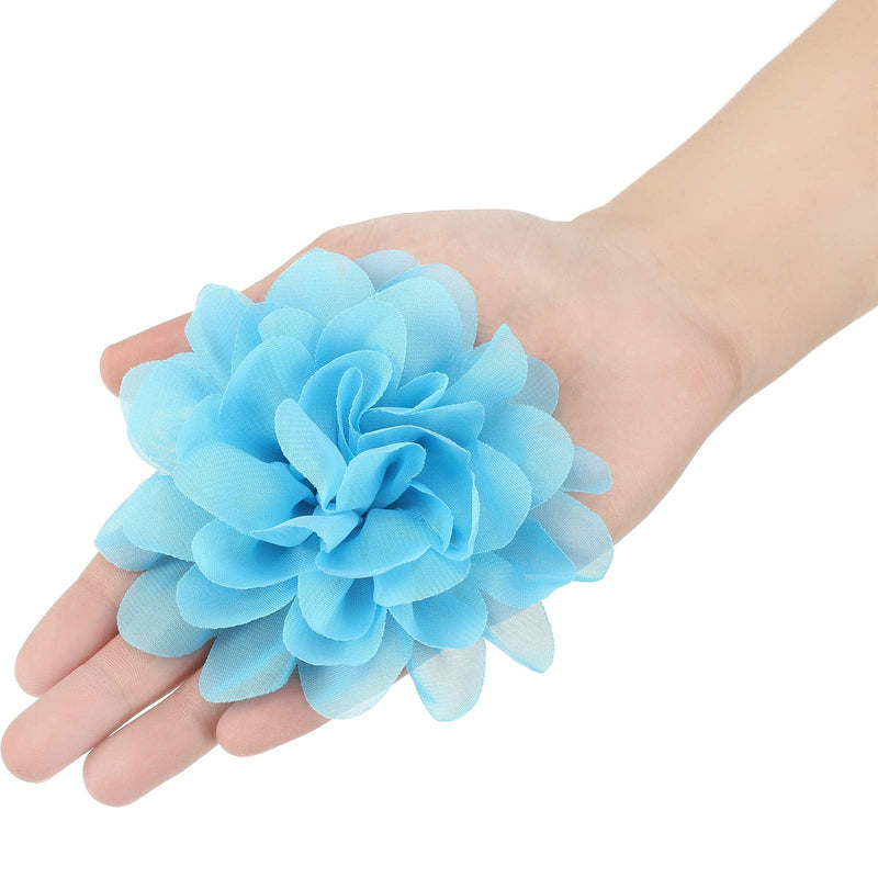 WILLBOND 30 Pieces Dog Collar Flowers Bulk Pet Flower Bow Ties Multi-Color Dog Charms Flower for Cat Puppy Dog Collar Grooming Accessories 30 Colors 10 cm - PawsPlanet Australia