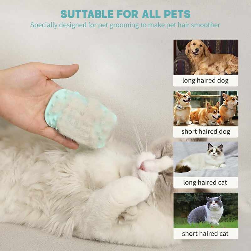 2Pcs Cat Self Grooming Brush, Pet Tickling Artifact for Cats Tickling Comb Pet Brush for Long Short Hair Cat Dog Tickling Tool, Reduce Shedding, Scratching and Itchiness, Silicone Cat Self Scratcher Blue - PawsPlanet Australia