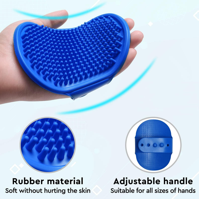 GJEASE Cat Grooming Glove Brush,Self-Cleaning Slicker Pet Brush for Short and Long Haired Pets,Dog Bath Brush for Shedding and Grooming,Removes Loose Hair and Tangles,Promote Circulation Flower-Orange - PawsPlanet Australia