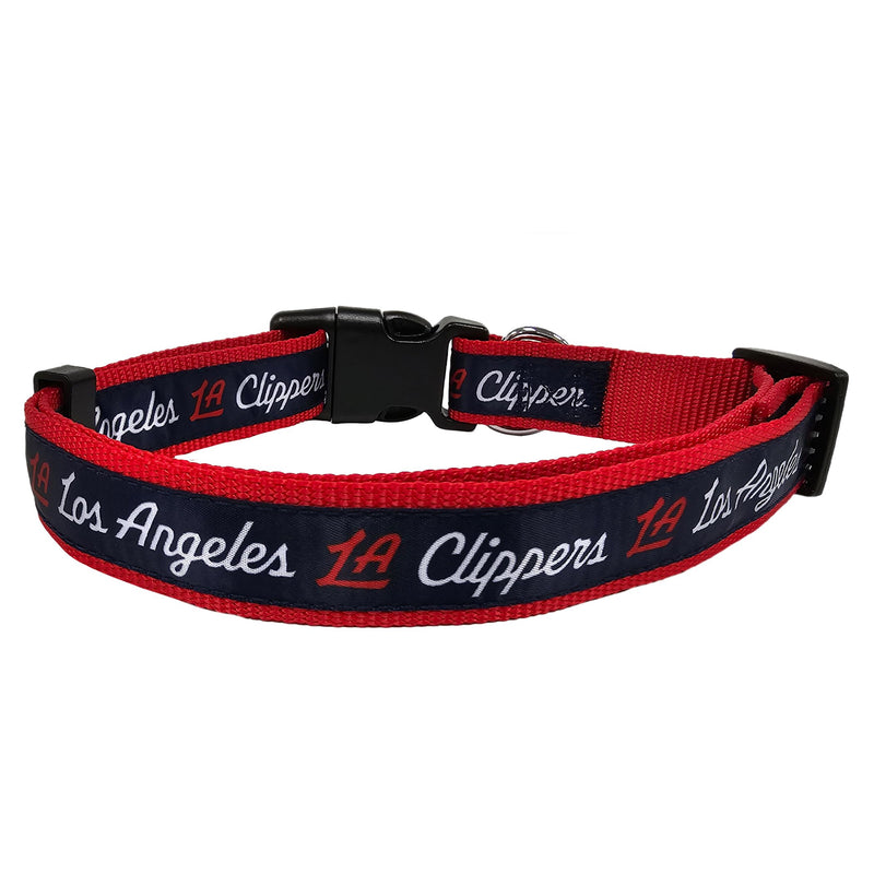 New & Improved Pets First NBA PET Collar Los Angeles Clippers Dog Collar, Size Large Basketball Team Collar for Dogs & Cats. A Shiny & Colorful Dog & Cat Collar Licensed by The NBA