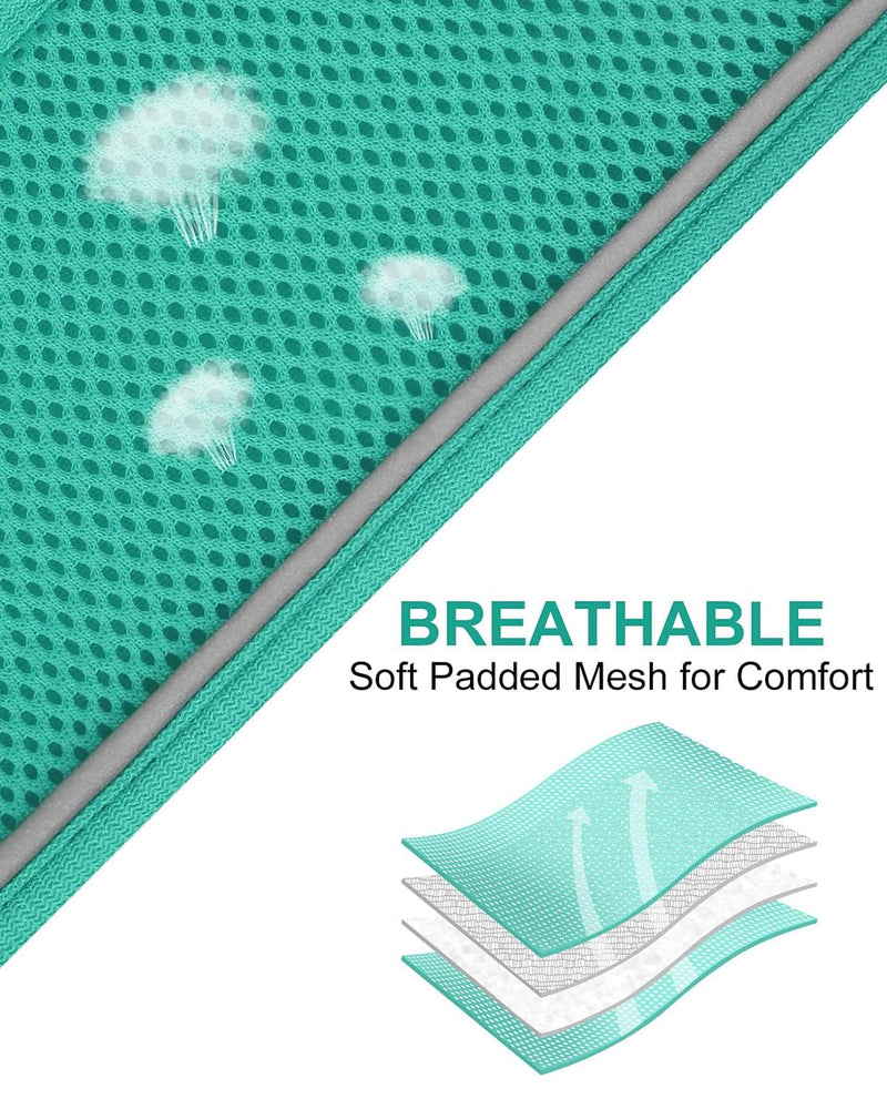 Joytale Small Dog Harness, Breathable Mesh Step-in Vest, Reflective Soft Padded Harnesses Small Sized Dog for Walking, Teal, S S--Chest: 15-16.5'' - PawsPlanet Australia